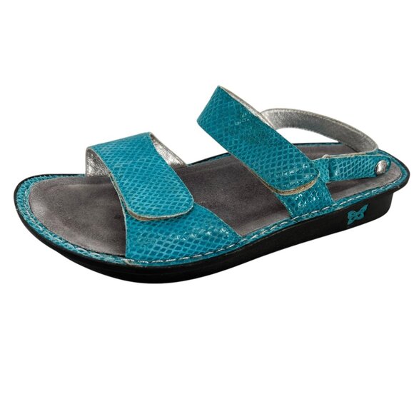 Alegria Verona Aqualita Turquoise Blue Sandals Size 40 9.5 - Picture 1 of 13